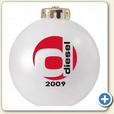 Corporate logo promotional Christmas ornament